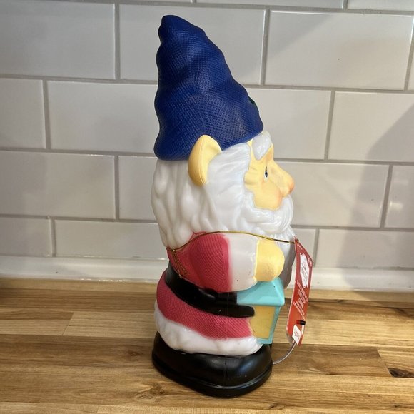 Holiday Time Holiday Gnome Tabletop Blow Mold 1 Inch Battery